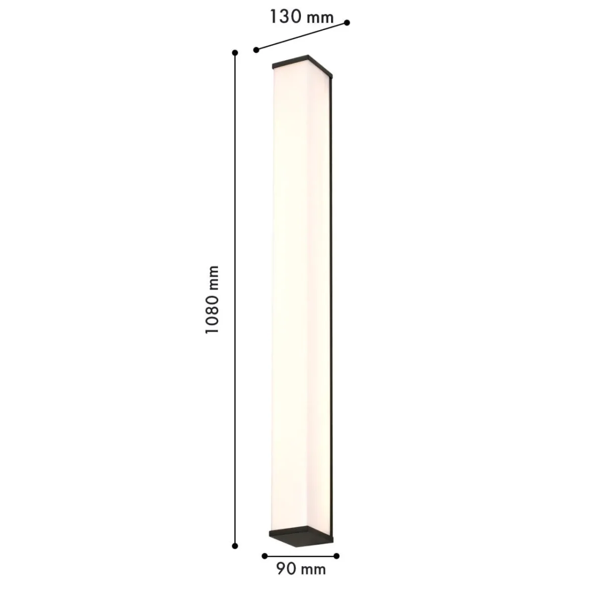 4395-2W, уличный светильник, D130xW90xH1080, LEDx40W, 3500LM, 3000K, IP54, included — изображение 3