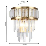 4732-2W, настенный светильник, D150xW250xH280, 2xE14x40W, excluded — изображение 2