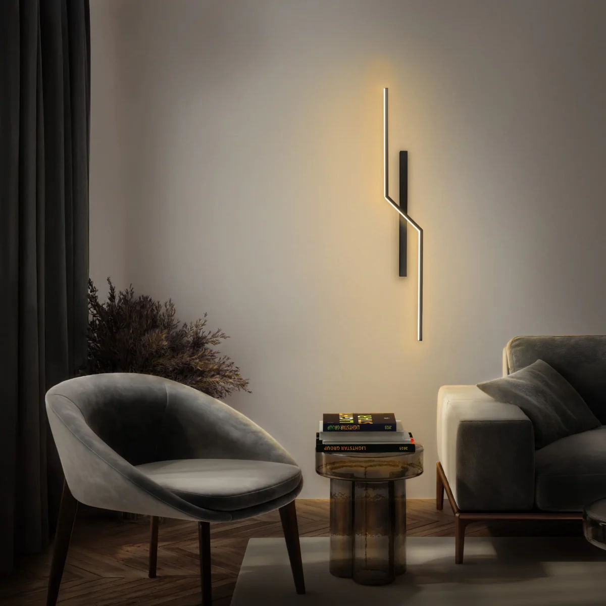 739637 Бра PALLA 23W LED 636LM 120G ЧЕРНЫЙ 3000K — изображение 6