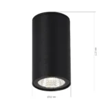 SL9514.402.01 Светильник уличный потолочный ST-Luce черный/белый LED 1*7W 3000K TUBO — изображение 3