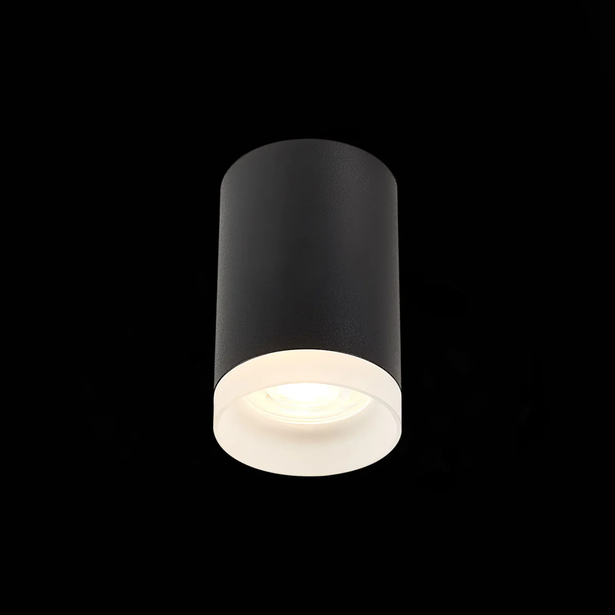 ST100.402.01 Светильник потолочный Черный GU10 1*50W IP20 D64xH99 220V Без ламп Накладные светильники — изображение 1