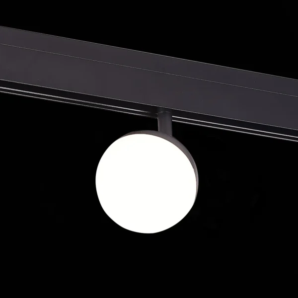 ST358.436.07 Магнитный трековый светильник Черный LED 1*7W 3000K 520Lm Ra>80 120° IP20 L120xW90xH192 SKYLINE 48