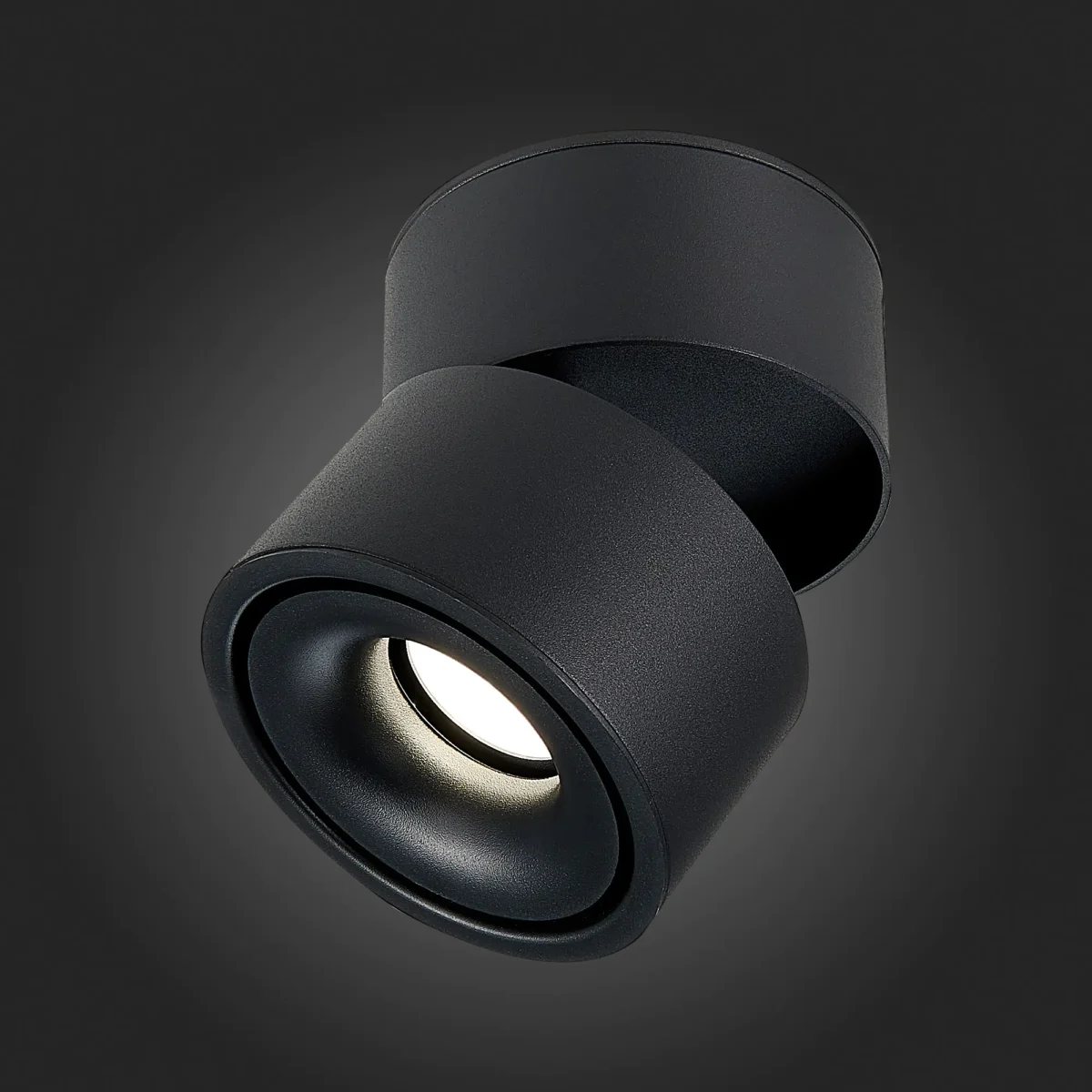 ST652.442.12 Светильник потолочный Черный LED 1*12W 4000K 1 000Lm Ra>90 36° IP20 D100xH105 170-240V Накладные светильники — изображение 2