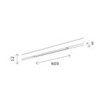 ST667.436.10 Магнитный трековый светильник Черный LED 1*10W 3000K 710Lm Ra>80 100 IP20 L600xW5xH12 2 SUPER5 — изображение 4