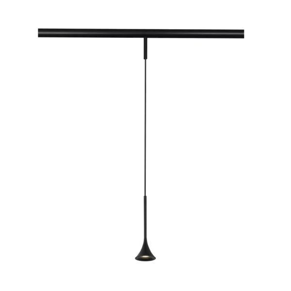 ST688.446.05 Магнитный трековый светильник Черный LED 1*5W 4000K Lm Ra>90  IP20 D70xH225 24V SUPER5