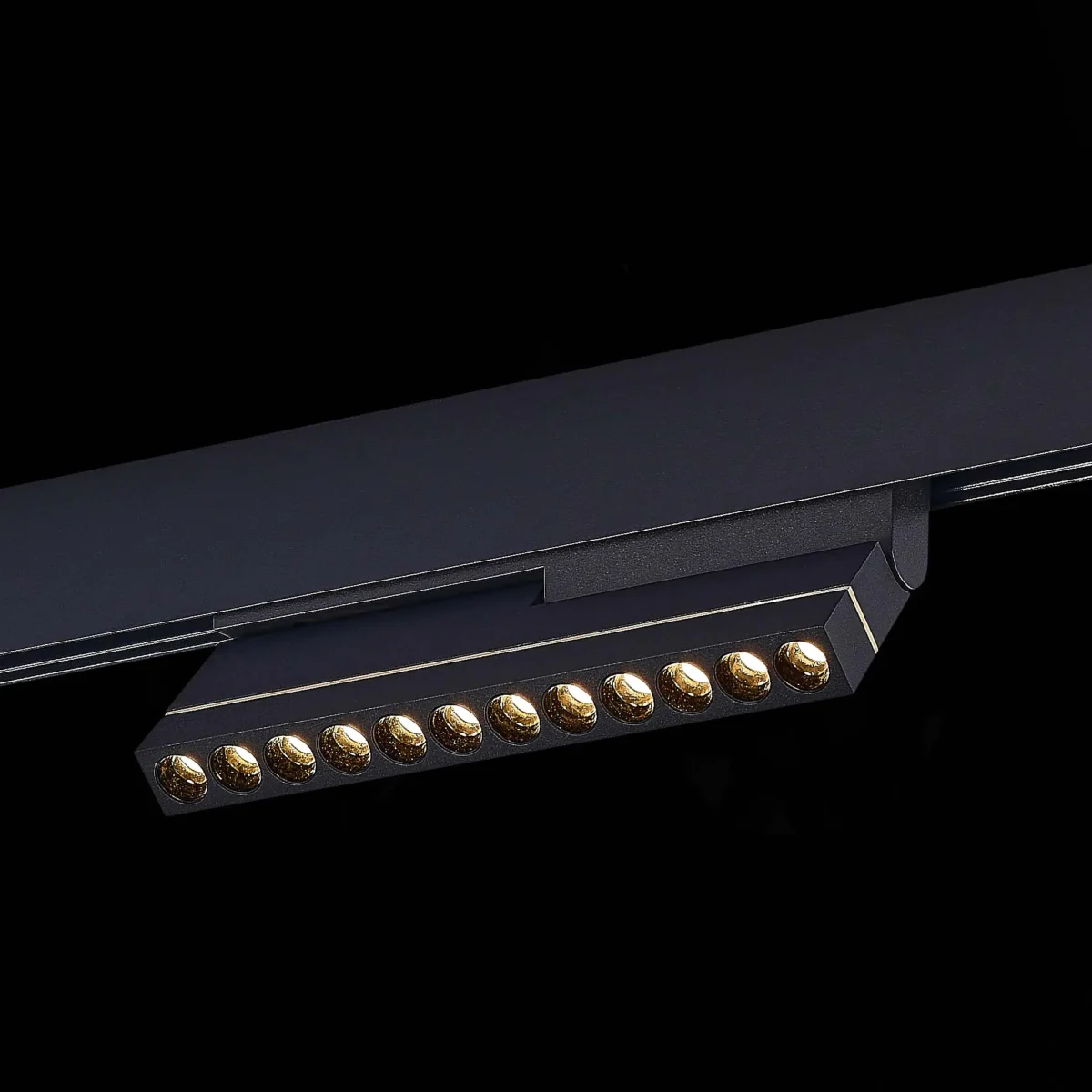 ST805.436.12 Магнитный трековый светильник Черный LED 1*12W 3000K 450Lm Ra>90 36° IP20 L220xW22xH117 SKYLINE 48 — изображение 1