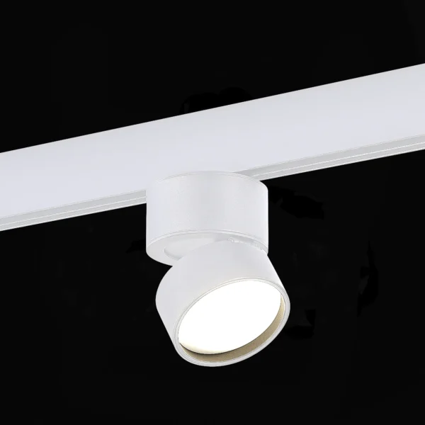 ST809.546.09 Магнитный трековый светильник Белый LED 1*9W 4000K 700Lm Ra>90 120° IP20 D85xH126 48V SKYLINE 48