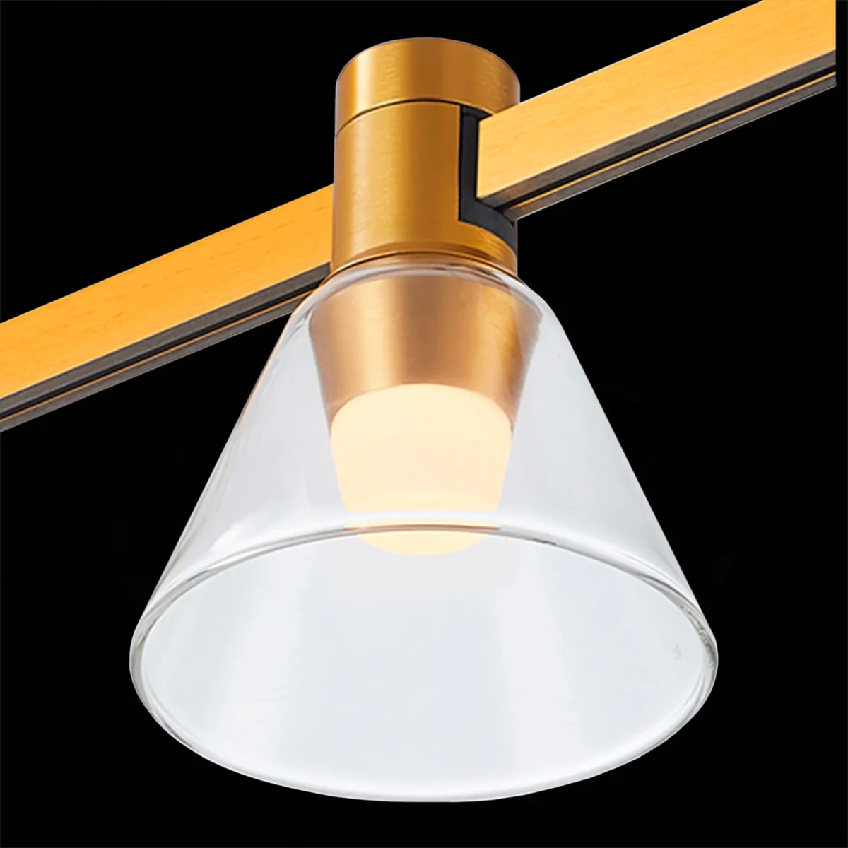 ST814.206.03_01B ST814.206.03 Магнитный трековый светильник FARM Золотистый LED 1*3W 3000K 89Lm Ra90 120 IP20 D90xH10 FARM — изображение 1