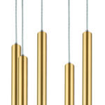 L8T747233 Люстра TUBO LED 40W 2400LM 25G ЗОЛОТО 3000K (574733+747233 (8шт) — изображение 4