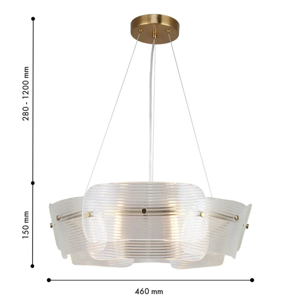 4738-6P, подвесная люстра, D460xH280/1200, 6xE14x40W, excluded — изображение 3