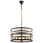 735050 Люстра EPSILON 5х40W E14 ЧЕРНЫЙ/ЗОЛОТО