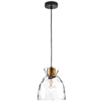 806110 Подвес NUBELLA 1х12W (led) E27 ЧЕРНЫЙ/БРОНЗА/ПРОЗРАЧНЫЙ