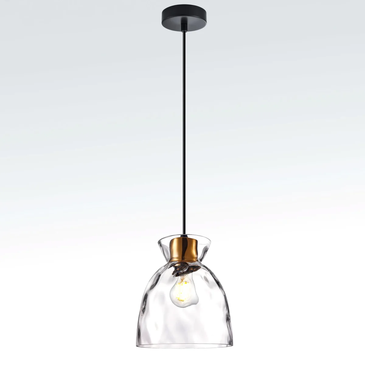 806110 Подвес NUBELLA 1х12W (led) E27 ЧЕРНЫЙ/БРОНЗА/ПРОЗРАЧНЫЙ — изображение 6