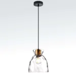 806110 Подвес NUBELLA 1х12W (led) E27 ЧЕРНЫЙ/БРОНЗА/ПРОЗРАЧНЫЙ — изображение 6