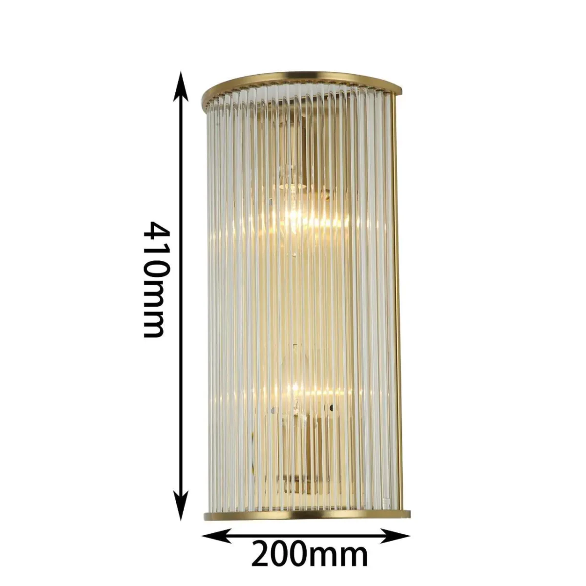 2907-2W, настенный светильник, D95xW200xH410, 2xE14x60W, excluded — изображение 3