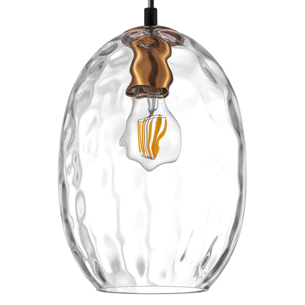 806120 Подвес NUBELLA 1х12W (led) E27 ЧЕРНЫЙ/БРОНЗА/ПРОЗРАЧНЫЙ — изображение 3