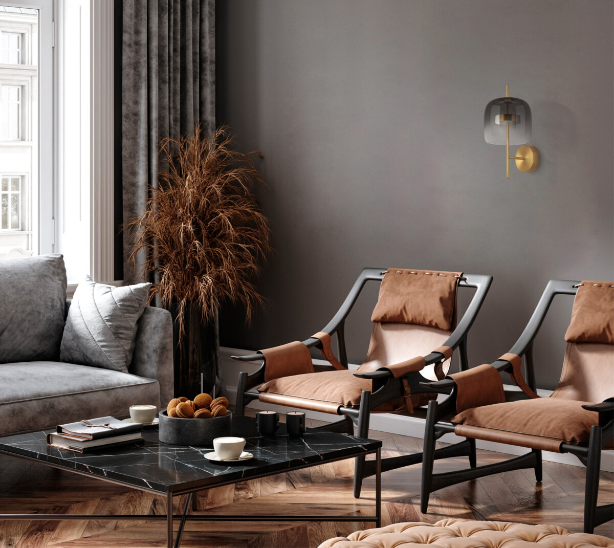 804618 Бра CUPOLA LED 9W 450LM ЗОЛОТО/ДЫМЧАТЫЙ 3000K — изображение 2