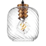 806170 Подвес NUBELLA 1х12W (led) E27 ЧЕРНЫЙ/БРОНЗА/ПРОЗРАЧНЫЙ — изображение 3