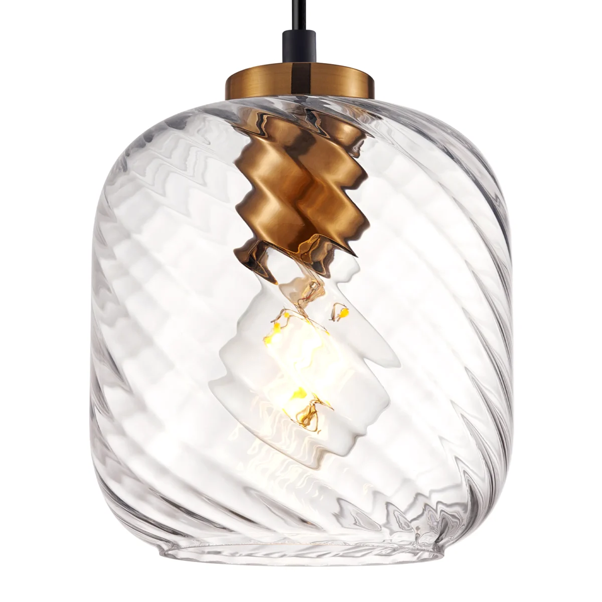 806170 Подвес NUBELLA 1х12W (led) E27 ЧЕРНЫЙ/БРОНЗА/ПРОЗРАЧНЫЙ — изображение 6