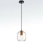 806170 Подвес NUBELLA 1х12W (led) E27 ЧЕРНЫЙ/БРОНЗА/ПРОЗРАЧНЫЙ — изображение 9