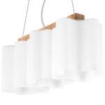 802135 Подвес NUBI LEGNO 3х40W E27 СВЕТЛОЕ ДЕРЕВО/БЕЛЫЙ — изображение 7