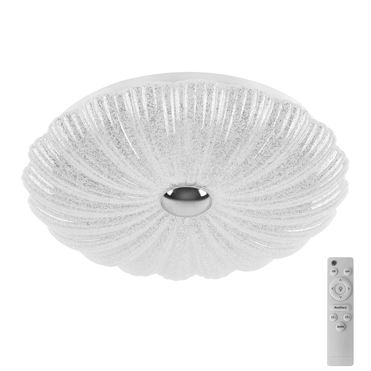 225650 Светильник настенно-потолочный ARCO SHELL 72W LED 3600LM ХРУСТАЛЬНЫЙ/ХРОМ/ЗОЛОТО 3000/4000/6000K — изображение 1