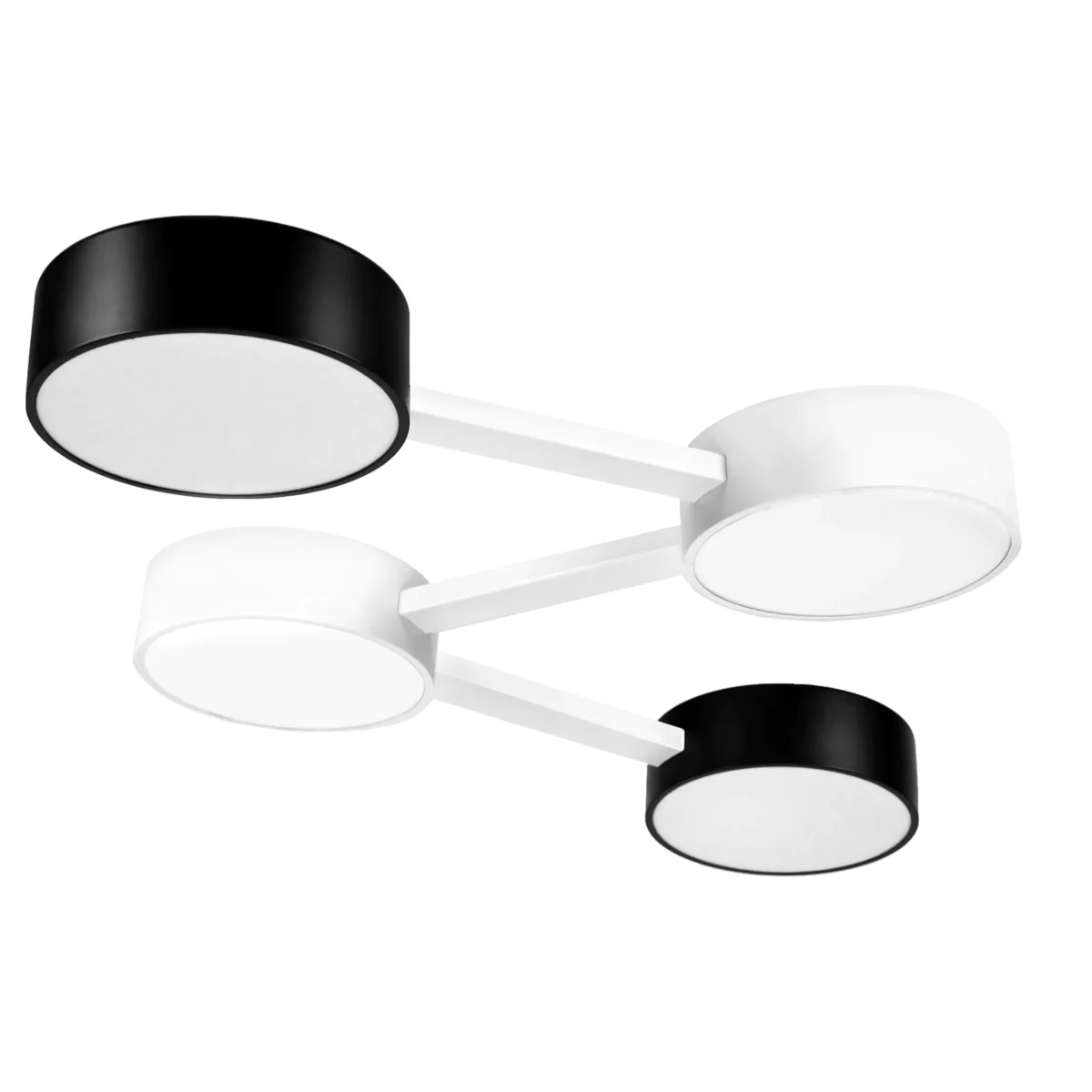 737240 Люстра EMISFERO LED 2х32W 710-1500LM G БЕЛЫЙ/ЧЕРНЫЙ 3000-6000K — изображение 1