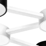 737240 Люстра EMISFERO LED 2х32W 710-1500LM G БЕЛЫЙ/ЧЕРНЫЙ 3000-6000K — изображение 2