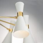 816086 Люстра DUMO 8х40W E14 БЕЛЫЙ МАТОВЫЙ/ЗОЛОТО — изображение 5