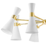 816086 Люстра DUMO 8х40W E14 БЕЛЫЙ МАТОВЫЙ/ЗОЛОТО — изображение 7