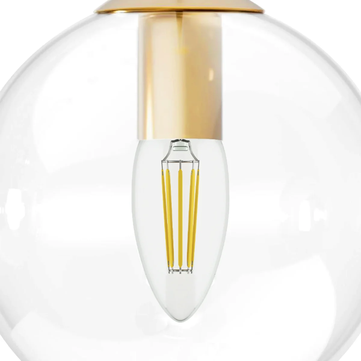 801002 Люстра SFERETTA E27 1х6W (led) E27 ЗОЛОТО/ПРОЗРАЧНЫЙ — изображение 5