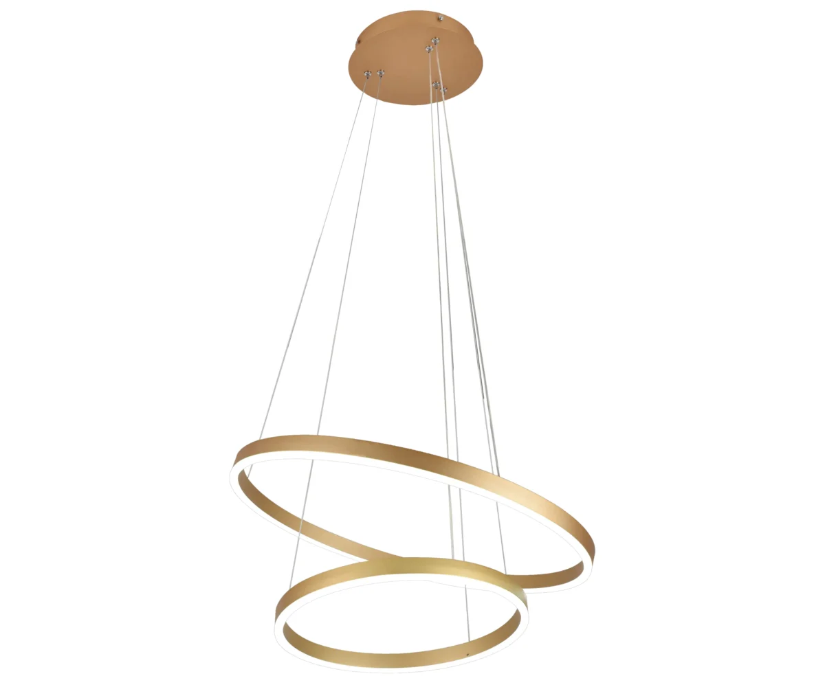 08219,33(3000K) Люстра димм. Тор мат.золото d60+40 — изображение 1