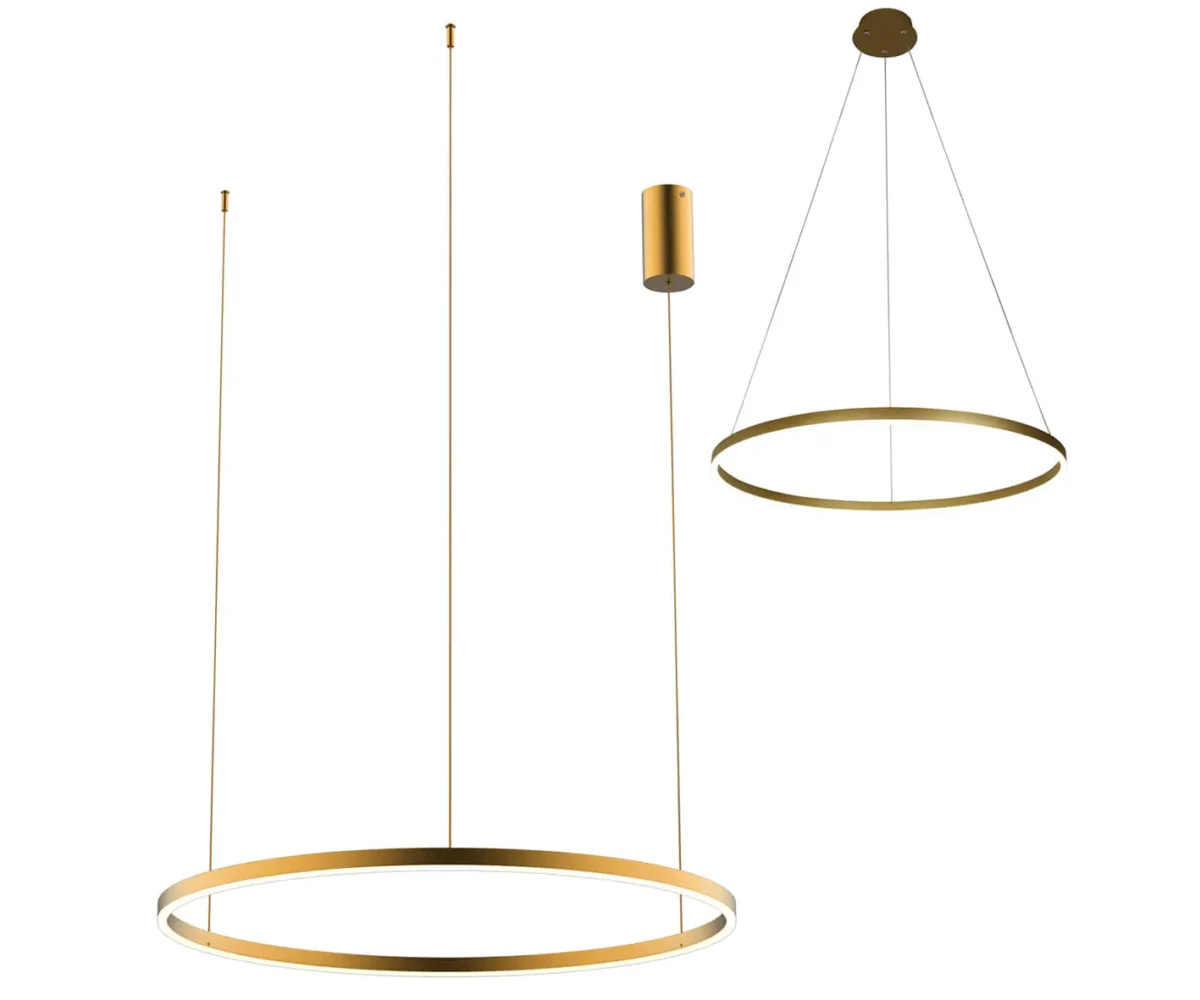 00015470 08214,33P(3000K) Подвес Тор мат.золото d80 — изображение 1