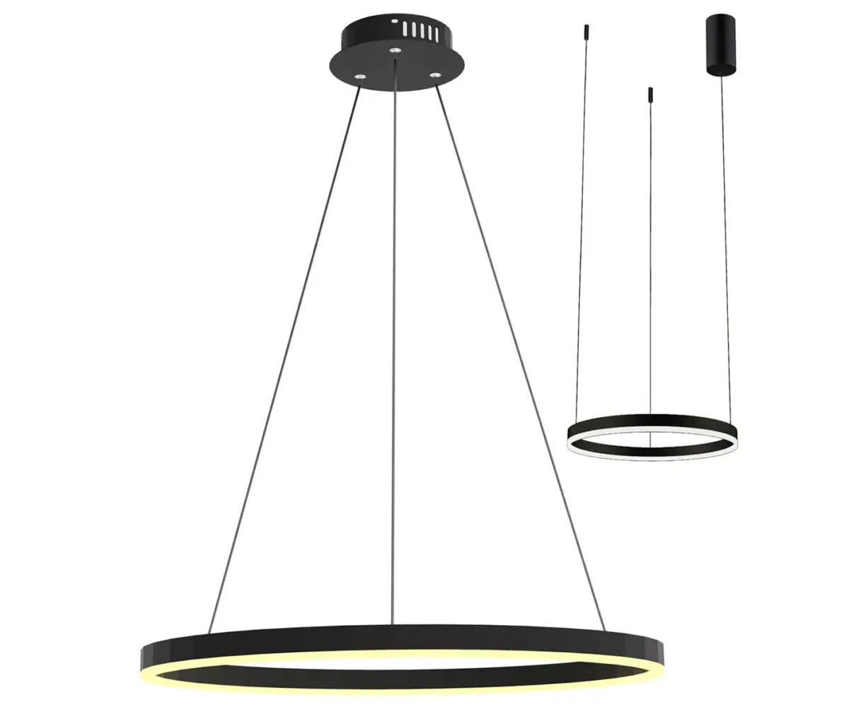 08212,19A(3000K) Подвес Тор черный d40 — изображение 1