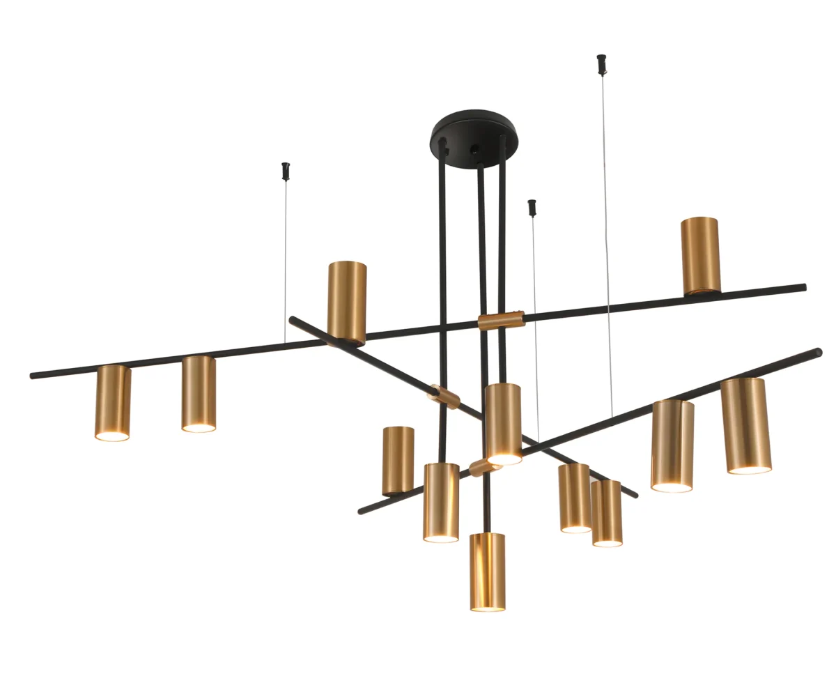 07621-12,20 Люстра Рия черный/бронза Gu10 120W — изображение 1
