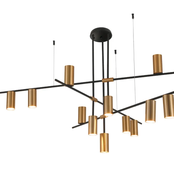 07621-12,20 Люстра Рия черный/бронза Gu10 120W