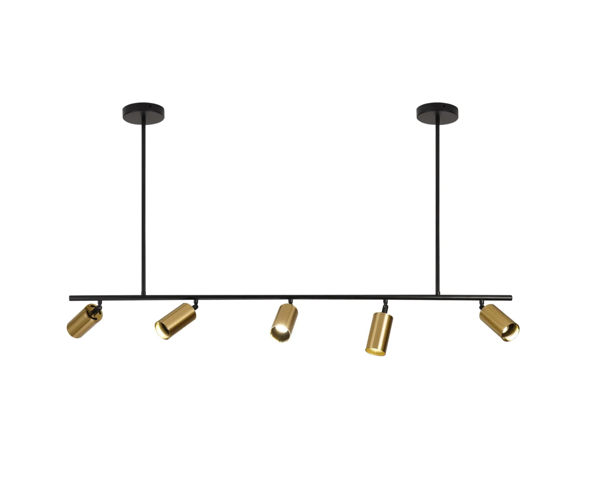 07615-5 Люстра Кайко черный/бронза Gu10 50W — изображение 1