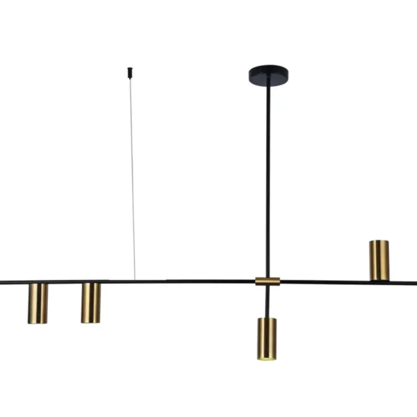 07621-4,20 Люстра Рия черный/бронза Gu10 40W