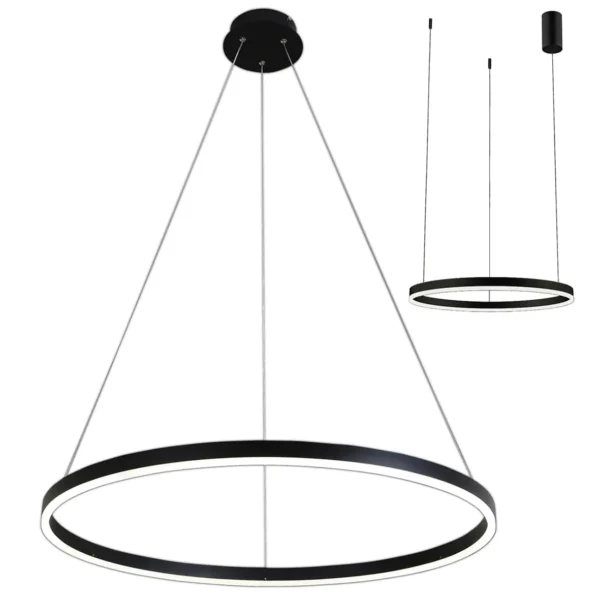 08213,19A(4000K) Подвес Тор черный d60