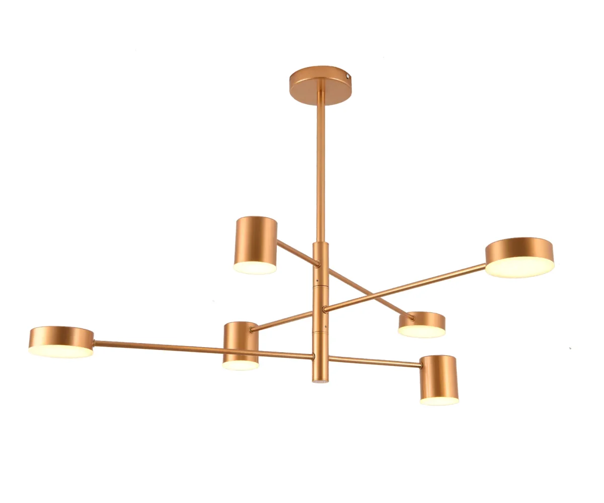 07650-6,33(3000K) Люстра Мекли мат.золото Led 42W — изображение 1