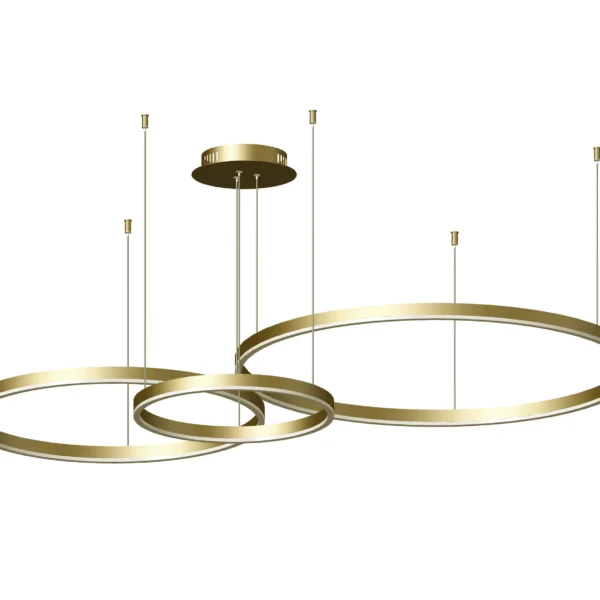 08223,33S(3000K) Люстра Тор мат.золото d80+60+40