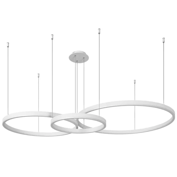 08223,01PA(4000K) Люстра димм.Тор белый d80+60+40