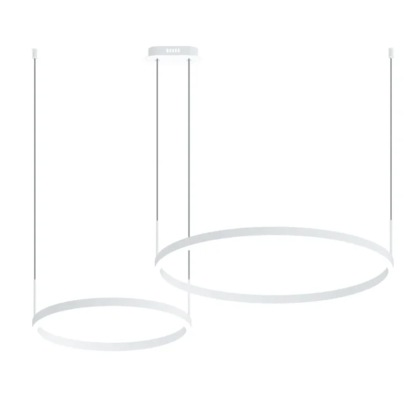 08219,01PA(4000K) Люстра димм.Тор белый d40+60