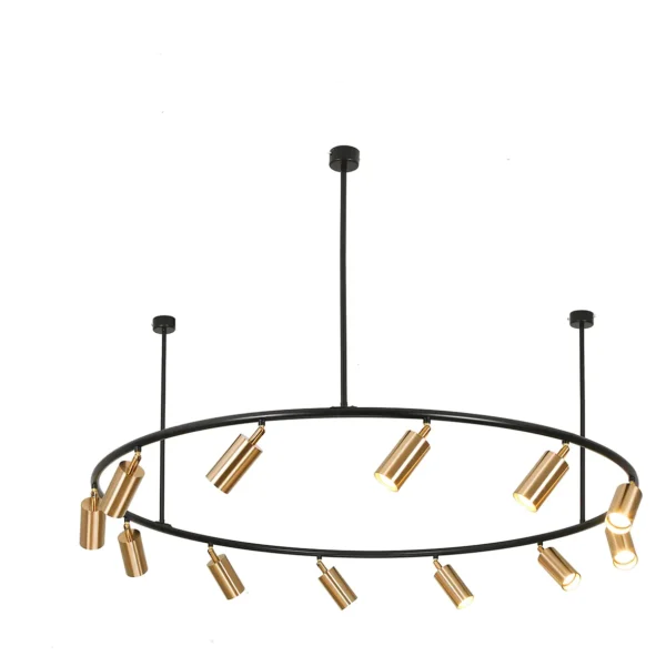 07615-12 Люстра Кайко черный/бронза Gu10 60W