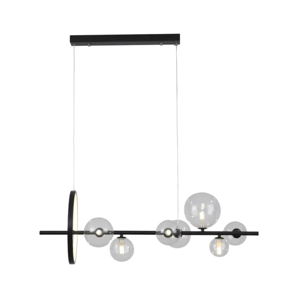 09408-7,19 Люстра Иона черный G9 35W+Led 17W