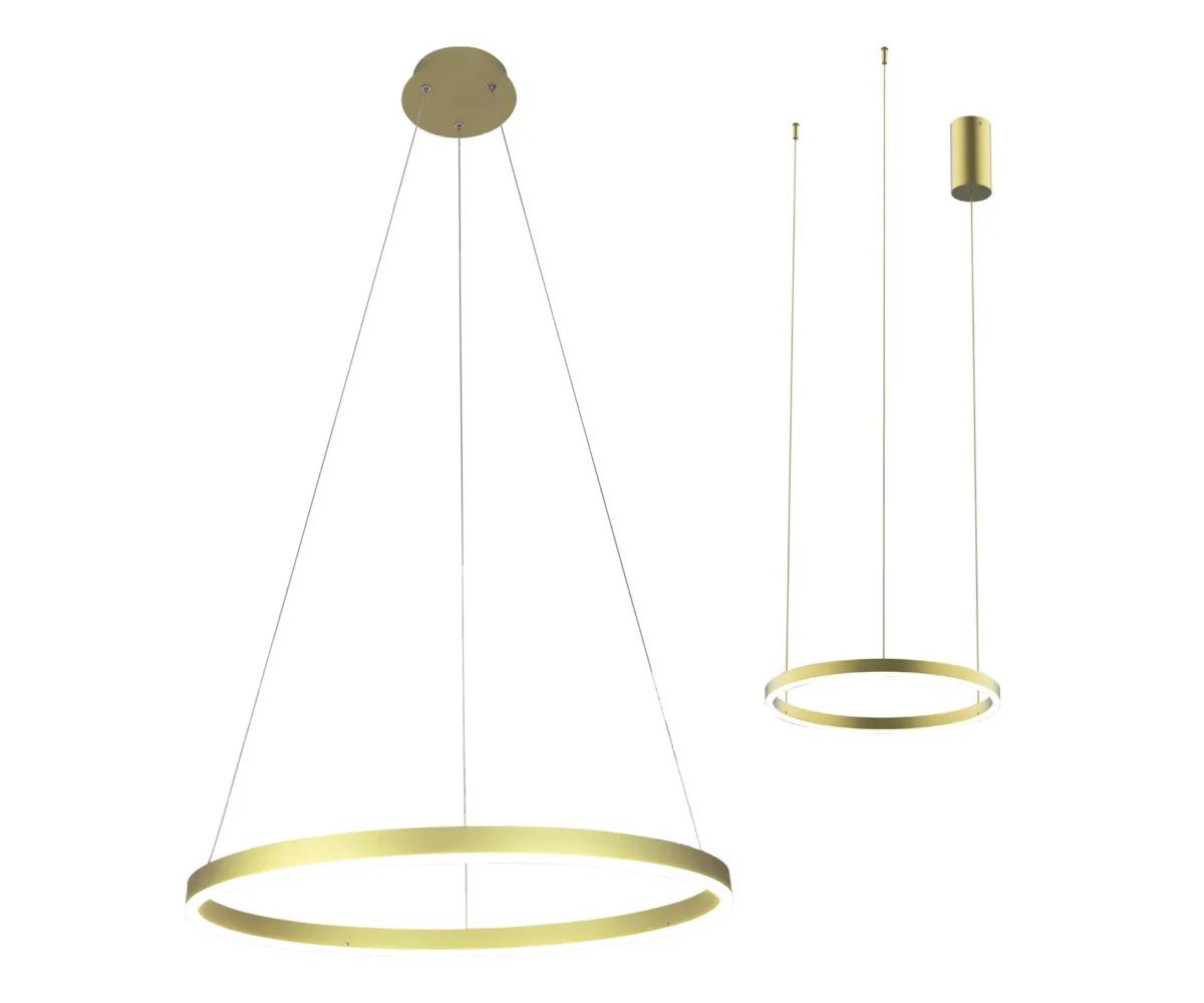 00020675 08214,32P(3000K) Подвес Тор светлое мат.золото d80 — изображение 1