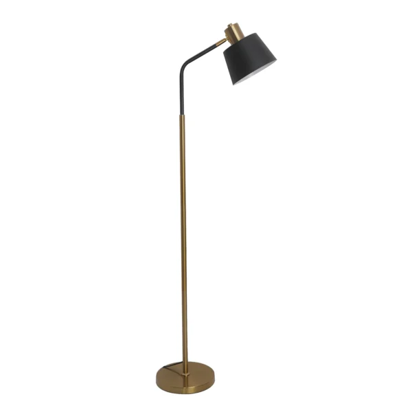 07043 Торшер Арни черный/золото