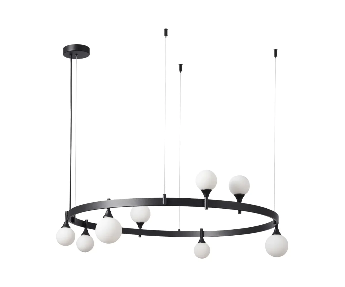 00020957 07808-8,19 Люстра Бьянки черный G9 8*7W — изображение 1