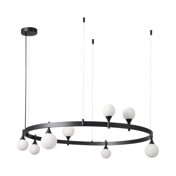 07808-8,19 Люстра Бьянки черный G9 8*7W