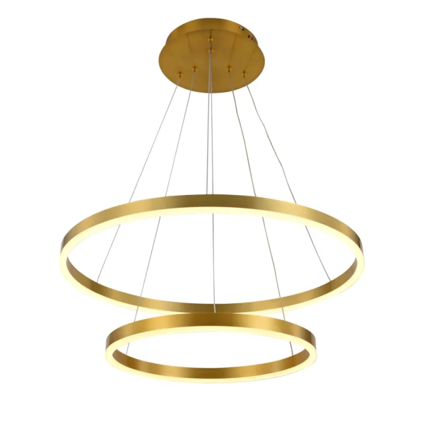 08219,36A(3000k) Люстра димм. Тор латунь d60+40